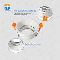 Nuevo diseño Trimless MR16 GU10 Led Downlight ajustar Cob Down lámparas accesorio de carcasa empotrado Spot Down Light para Hotel Downlights