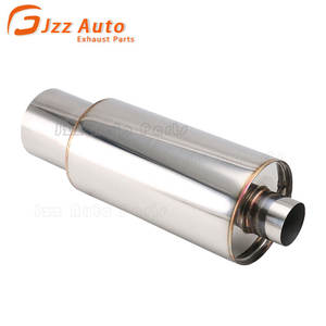 Modificado <span class=keywords><strong>Car</strong></span> Exhaust Pipe Performance Straight Round 2.5 "a 4.5" Stainless Steel Racing <span class=keywords><strong>Silencer</strong></span> Universal Exhaust <span class=keywords><strong>Silencer</strong></span> - Product Image 5