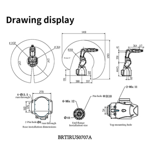 Bras robotisé de soudage, robot de soudage par pulvérisation Braun, robot industriel à six axes pour l'alimentation, la manipulation et le poinçonnage - Product Image 3