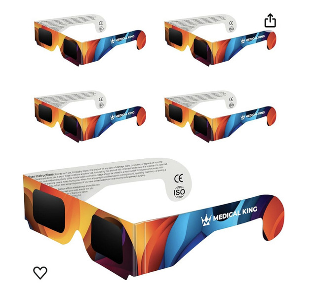 Solar eclipse Glasses for Safe Observation of the Sun