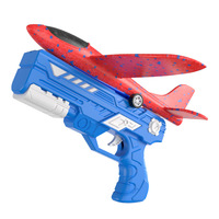 1 paquet de jouets de lanceur d'avion, 2 modes de vol, jouet d'avion catapulte en mousse pour garçons, jouets volants d'extérieur pour enfants de 4 à 12 ans