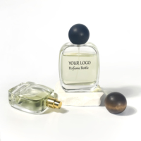 Vide Unique Conception Rectangle Cosmétiques Emballage Boîte Parfum Atomiseur Vaporisateur Bouteilles 30ml 50ml 100ml Bouteille De Parfum De Luxe