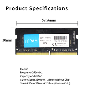 DDR4 2017 Laptop <span class=keywords><strong>RAM</strong></span> 4GB <span class=keywords><strong>8GB</strong></span> 16GB 32GB 2400MHz 2666MHz 3200MHz Actualización de memoria para Notebook PC Gaming Uso de oficina - Product Image 6