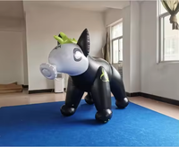 Modèle d'hyène de masque gonflable en PVC personnalisé frais pour jouets de fête d'événement pour adultes