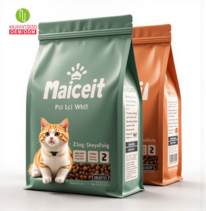Çanta Mylar köpek ambalaj özel hasarlı kedi 3.5 kutu baskılı kalıp kesim 10Kg 5Kg ıslak tedavi delikli besleme sekiz hayvan maması çantası - Product Image 2