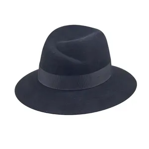 LiHua 새로운 패션 100% 호주 울 펠트 교회 모자 숙녀 여성 모자 비치 모자