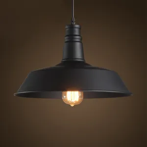 Lampes de style minimaliste moderne, décoration de la maison, suspension en métal noir, lustre classique E27