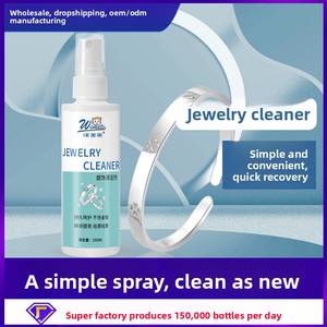 Nettoyant pour bijoux en or et argent 100ML, non toxique, jetable, concentré, parfum frais, solution de lavage pour argent, appareil ménager - Product Image 2