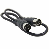 Câble audio-vidéo XLR 6 broches 8 broches mâle-mâle avec gaine en PVC et blindage en feuille d'aluminium pour projecteur