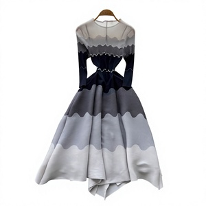 ethnique bas nouveau bourgeon dégradé plissé Style français taille unique en mousseline de soie Style doux musulman traditionnel - Product Image 3