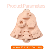 Moule en silicone de Noël - Forme de fleurs, moule de cuisson antiadhésif pour chocolat, bonbons et gelée, non toxique, écologique, résistant au four
