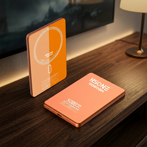 Power Bank Magnetico F15 in Lega di Alluminio da 5000mAh, Design Ultra-Sottile 6.3mm, Ricarica Wireless 15W, Ricarica Rapida PD 15W Gratuita - Product Image 1
