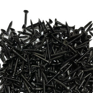 Vis à cloison sèche haute résistance, phosphatée noire, galvanisée, 13 mm, 152 mm, taille personnalisée pour la construction en bois - Product Image 1