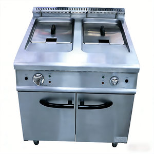 <span class=keywords><strong>Friteuse</strong></span> électrique commerciale HELAXEN TL-RC-2E(900) <span class=keywords><strong>à</strong></span> 2 cuves et 2 paniers en acier inoxydable 1800W 380V - Product Image 2