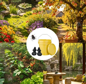 Trampa para insectos portátil de 4 piezas a prueba de escapes, accesorio compatible con trampas de insectos, trampa para moscas, conos para trampas de moscas DIY con cebo para moscas - Product Image 6