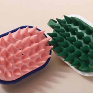 Pettine doccia in plastica di forma ovale per un'efficace esfoliazione e toelettatura dei capelli - Product Image 5