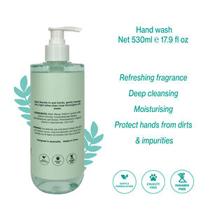 530ml Sabun Cair Pencuci Tangan Label Pribadi Aroma Mawar Madu Chamomile Formula Lembut Melembapkan MOQ Rendah Pembersih Mendalam - Product Image 3