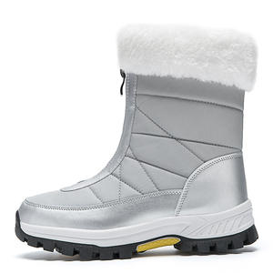 <span class=keywords><strong>Bottes</strong></span> <span class=keywords><strong>de</strong></span> <span class=keywords><strong>neige</strong></span> hautes grande taille pour femmes fermeture à glissière avant <span class=keywords><strong>bottes</strong></span> d'hiver imperméables coton chaud antidérapant nouvelle meilleure vente pour le <span class=keywords><strong>froid</strong></span> en plein air - Product Image 2