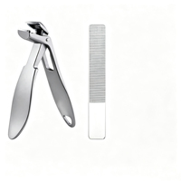 Coupe-ongles professionnel en acier inoxydable avec poignée ergonomique, idéal pour les ongles épais des seniors et la pédicure
