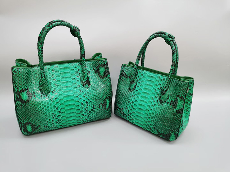 2021Women's luxury handbag first lady bag raw boa skin high end custom large capacity fashion trend
