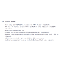 Cartes de contrôle RAID haute performance 9560-16i 16 ports internes ASA3916 6 Gb/s PCIe 4.0 12 Gb/s