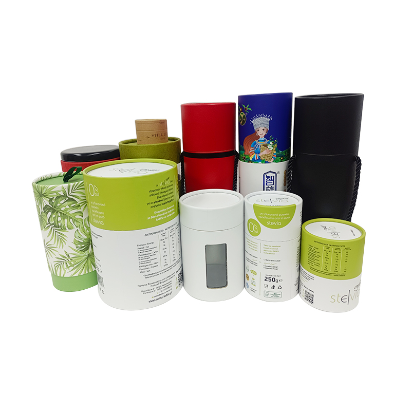 Luxury Biodegradable Cardboard Packaging Box for Coffee Tea & Beverage Customizable Size Cylinder Paper Tube Stamping Vanishing