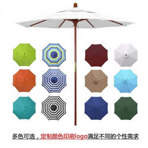 Parapluie en bois massif pour les loisirs en plein air, patio, jardin, plage, restaurant, <span class=keywords><strong>parasol</strong></span> commercial, <span class=keywords><strong>parasol</strong></span> blanc - Product Image 6