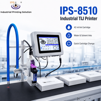 Máquina de Codificación TIJ IPS-8510, Impresora de Inyección de Tinta TIJ en Línea de 12.7 mm, Impresora Térmica de Alta Velocidad para Codificación de Fechas en Etiquetas de Cartón