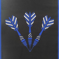 2026 Bestseller Polyester Anti-Bakteriell Rutschfeste Anpassbare Teppich-Spielmatte mit Dart-Logo