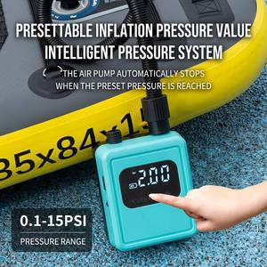 Bote Inflable SUP para Camping con Apagado Automático Inteligente, Pantalla Digital, Bomba de Aire Eléctrica Inalámbrica Recargable de Doble Modo y Alto Flujo de 380L/min - Product Image 4
