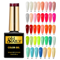 Kit Professionnel de Vernis à Ongles Gel d'Usine Vente en Gros Personnalisé Marque Privée Peinture Ongles Couleur Soak Off UV Gel Polish Salon