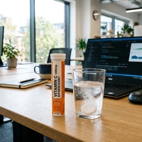Fabrika Tedarikli OEM Vitamin C Efervesan Tabletleri Bağışıklığı Güçlendirir Hızlı Çözünen Formül Günlük Vitamin İçin Günde 2 Tablet