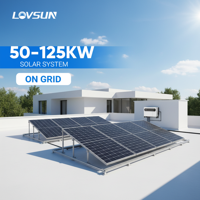 High Efficiency 10kW-1MW Grid Home and Commercial Solar Panels System 20kW 25kW Solar Power Energy System