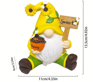 Figura <span class=keywords><strong>de</strong></span> Resina <span class=keywords><strong>de</strong></span> Duende - Duende <span class=keywords><strong>de</strong></span> Jardín Creativo que Atrae Abejas y Mariposas, Decoración para el Hogar - Product Image 4