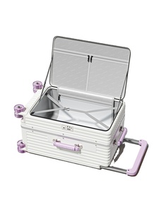 Nouvelle valise 2025, valise cabine 20 pouces, valise à ouverture latérale, valise à roulettes en PC, poignée large, grand sac à roulettes, valise cabine - Product Image 1