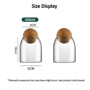 Contenedor <span class=keywords><strong>de</strong></span> botella <span class=keywords><strong>de</strong></span> vidrio hecho a mano, tarros <span class=keywords><strong>de</strong></span> vela <span class=keywords><strong>de</strong></span> vidrio aislados con tapa <span class=keywords><strong>de</strong></span> corcho <span class=keywords><strong>de</strong></span> bola para hacer velas - Product Image 4