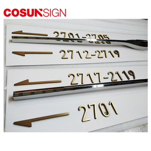 Placa <span class=keywords><strong>de</strong></span> puerta iluminada LED para interiores, letreros con acabado <span class=keywords><strong>de</strong></span> acero inoxidable, ilumina el número <span class=keywords><strong>de</strong></span> habitación <span class=keywords><strong>de</strong></span> <span class=keywords><strong>la</strong></span> casa - Product Image 4