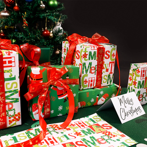 New <b>Christmas</b> Printed Gift <b>Wrapping</b> <b>Paper</b> Packing 43*300 cm Holiday <b>Roll</b> Gift Packing <b>Paper</b> - Product Image 4