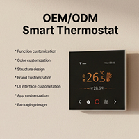 Thermostat intelligent AC tuya thermostat d'ambiance modbus à ventilo-convecteur sans fil numérique