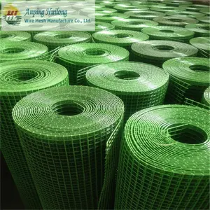 हल्के हरे रंग पीवीसी लेपित वेल्डेड तार जाल लोहे की जाली