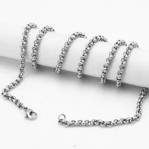 High Quality Stainless Steel Pearl Chain For Necklace Silver/Gold 2.0mm Wide Chain 16"/18"/20"/22"/24"/26"30"