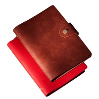 A5 Echtes Leder Retro Business-Notizbuch mit säurefreiem Papier, Schnappverschluss & Ringbindung, anpassbarer Büro-Notizblock – Großhandel