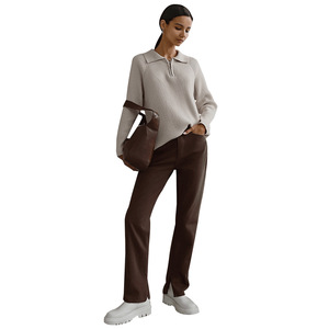 H-72 Pull tricoté col polo décontracté et polyvalent, style européen/américain, nouvelle collection automne-hiver - Product Image 5