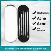 Rose Milare Source Manufacturers Grosir Set Alat Ekstraksi Jerawat & Komedo 5-Piece dari Baja Tahan Karat