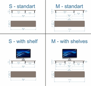 Soporte de Monitor Doble para <span class=keywords><strong>Escritorio</strong></span>, Soporte Elevador de Monitor Doble de Madera, Estante de <span class=keywords><strong>Escritorio</strong></span> para Monitor, Estante de <span class=keywords><strong>Escritorio</strong></span> para Oficina - Product Image 5