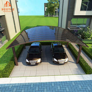 Toit arqué 24x20 Double Cantilever Blanc Allée En Aluminium Porte De Voiture Auvents De Stationnement Bricolage Carports à Vendre - Product Image 5