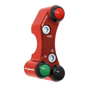Interruptor de manillar derecho para BMW S 1000 RR HP4 (orificios desalineados) (rojo) - Product Image 3