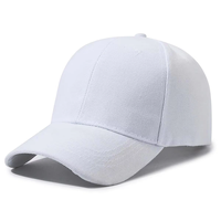 Casquette de baseball vierge en coton à 6 panneaux pour sérigraphie, transfert thermique, sublimation et décoration vinyle, pour la production en gros de casquettes