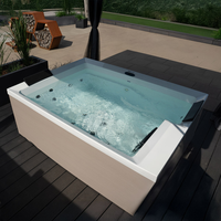 VIRPOL OEM Jacuzzi de jardin européen de qualité supérieure avec système Balboa, bain à remous extérieur, vente chaude, usine