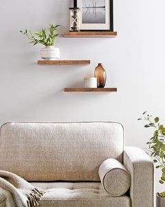 Wall Mounted Rustic Wood Floating <strong>Shelves</strong> <strong>Small</strong> Hanging Display <strong>Shelves</strong> for Bathroom Bedroom Living Room <strong>Kitchen</strong> - Product Image 5